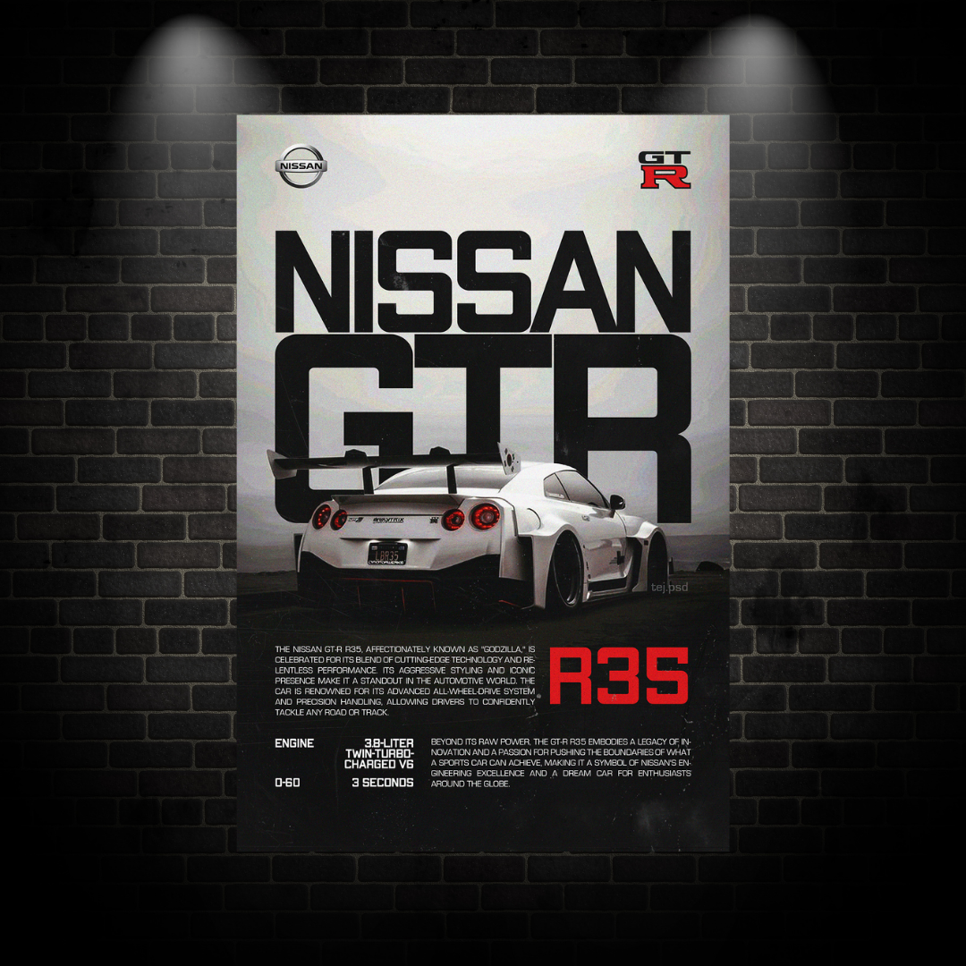 Nissan GTR Poster