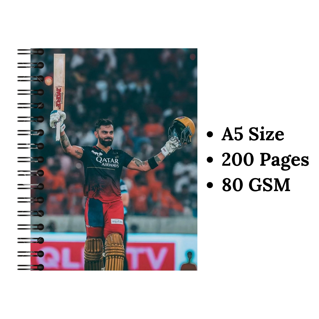 Virat Kohli King Wiro Notebook
