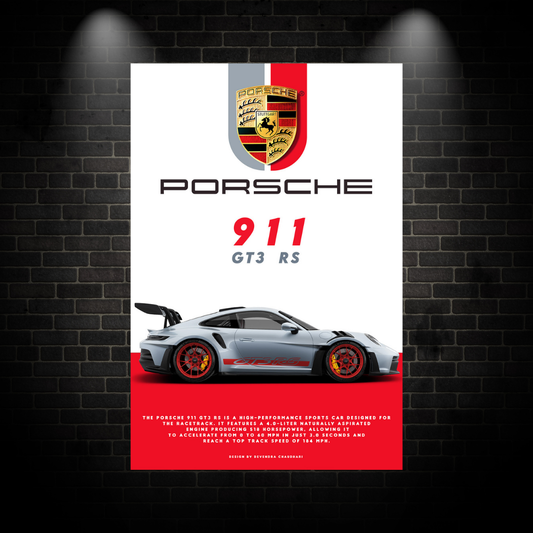 Porche 911 GT3 RS Poster