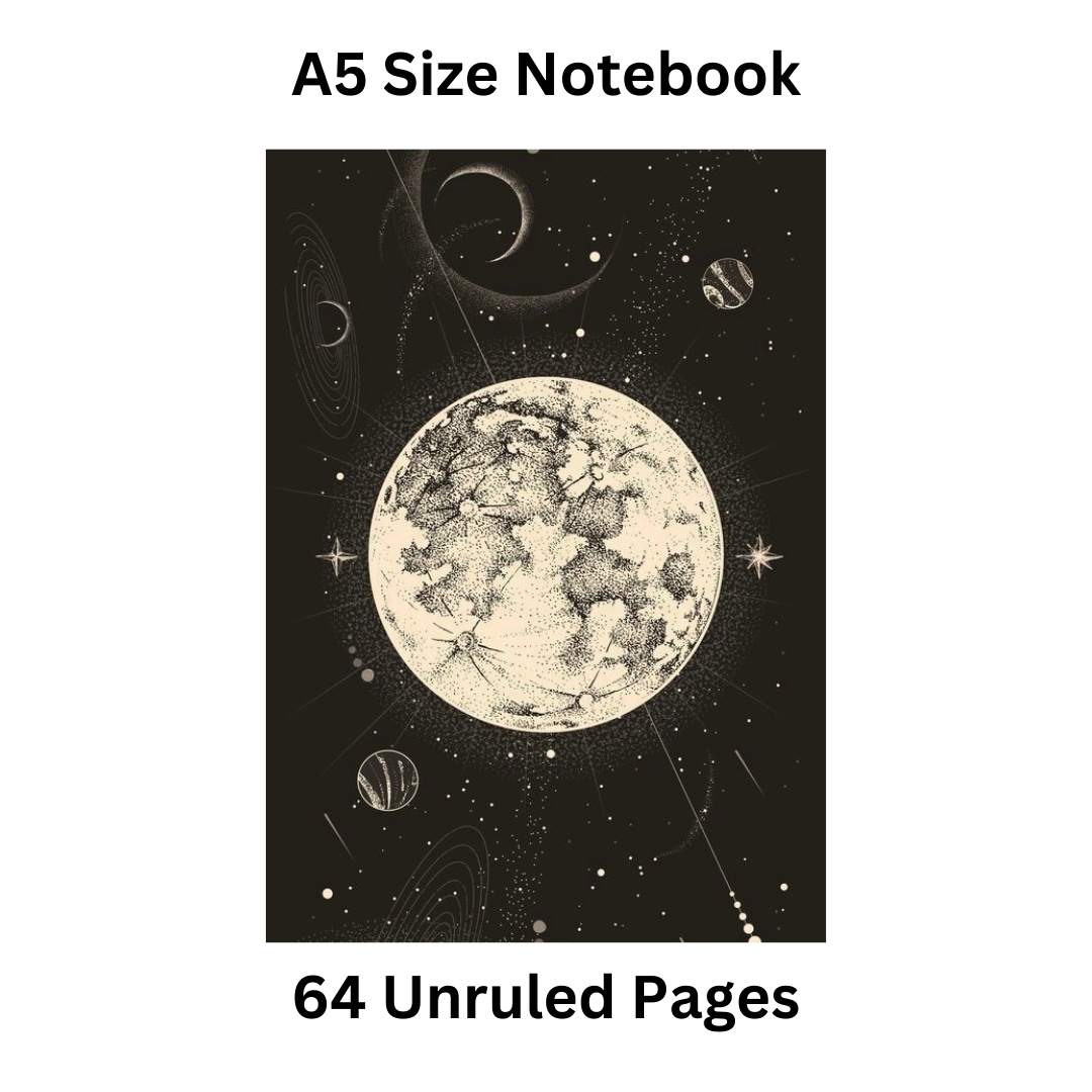 Moon Doodle Notebook