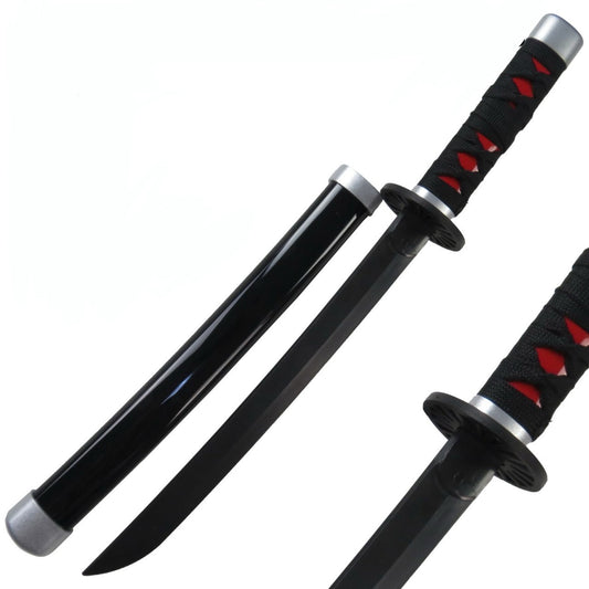 Tanjiro Medium size wooden katana 42cm with stand